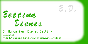 bettina dienes business card